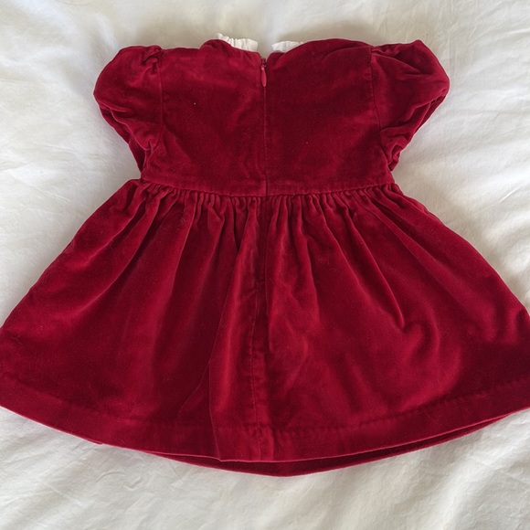 Mayoral Red Velvet Dress - Picture 5 of 7